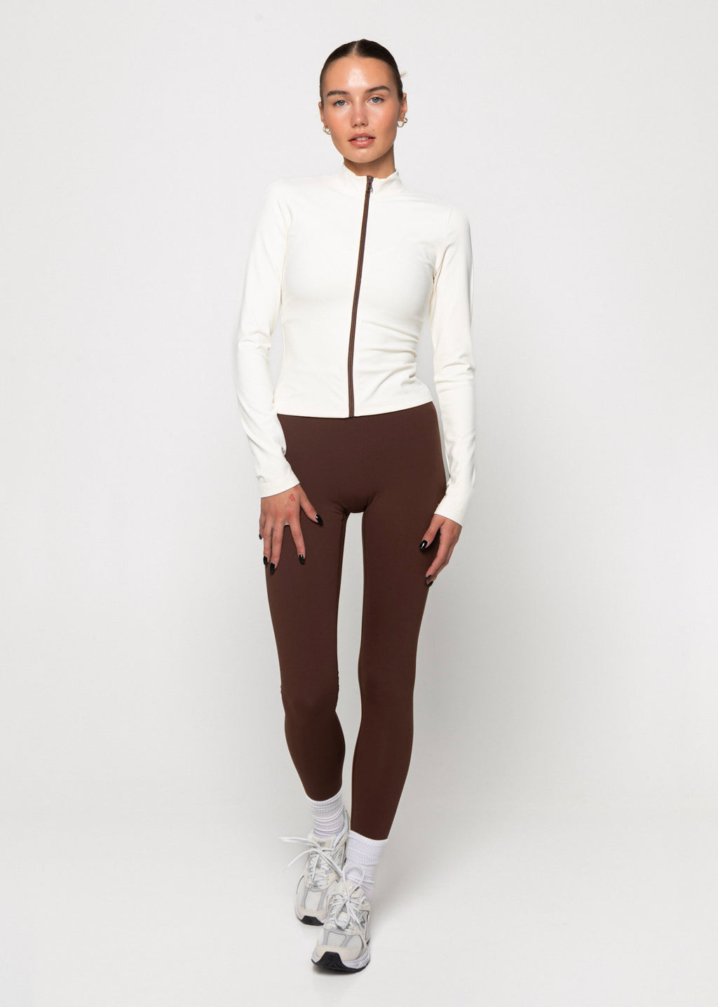 Zip Jacket CREAM/CHOCOLATE