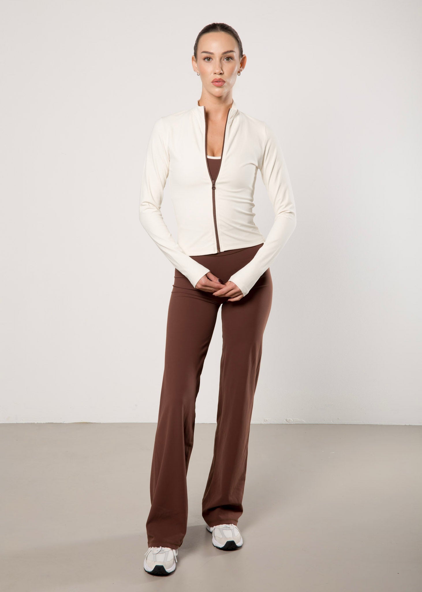 Zip Jacket CREAM/CHOCOLATE