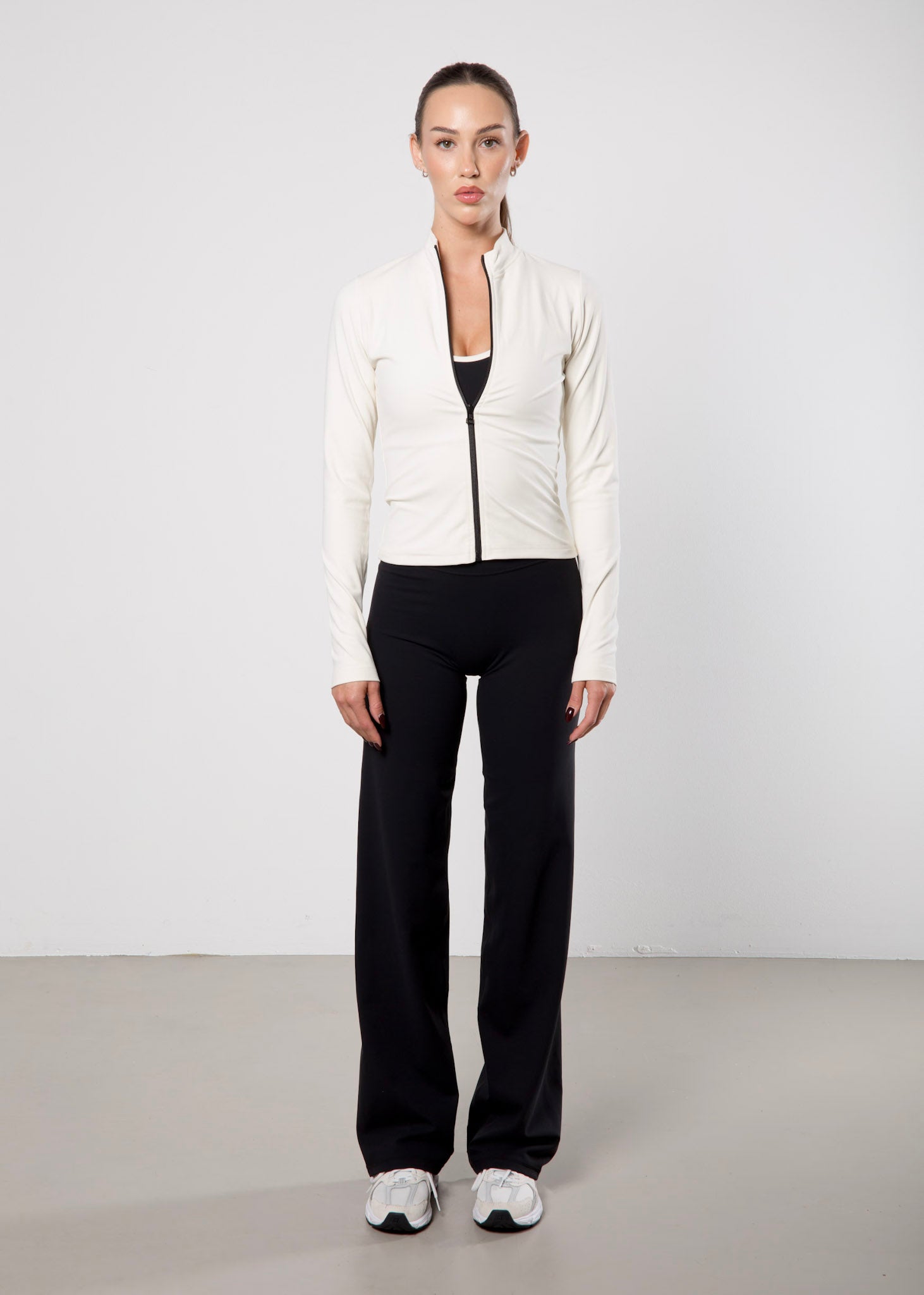 Zip Jacket CREAM/BLACK