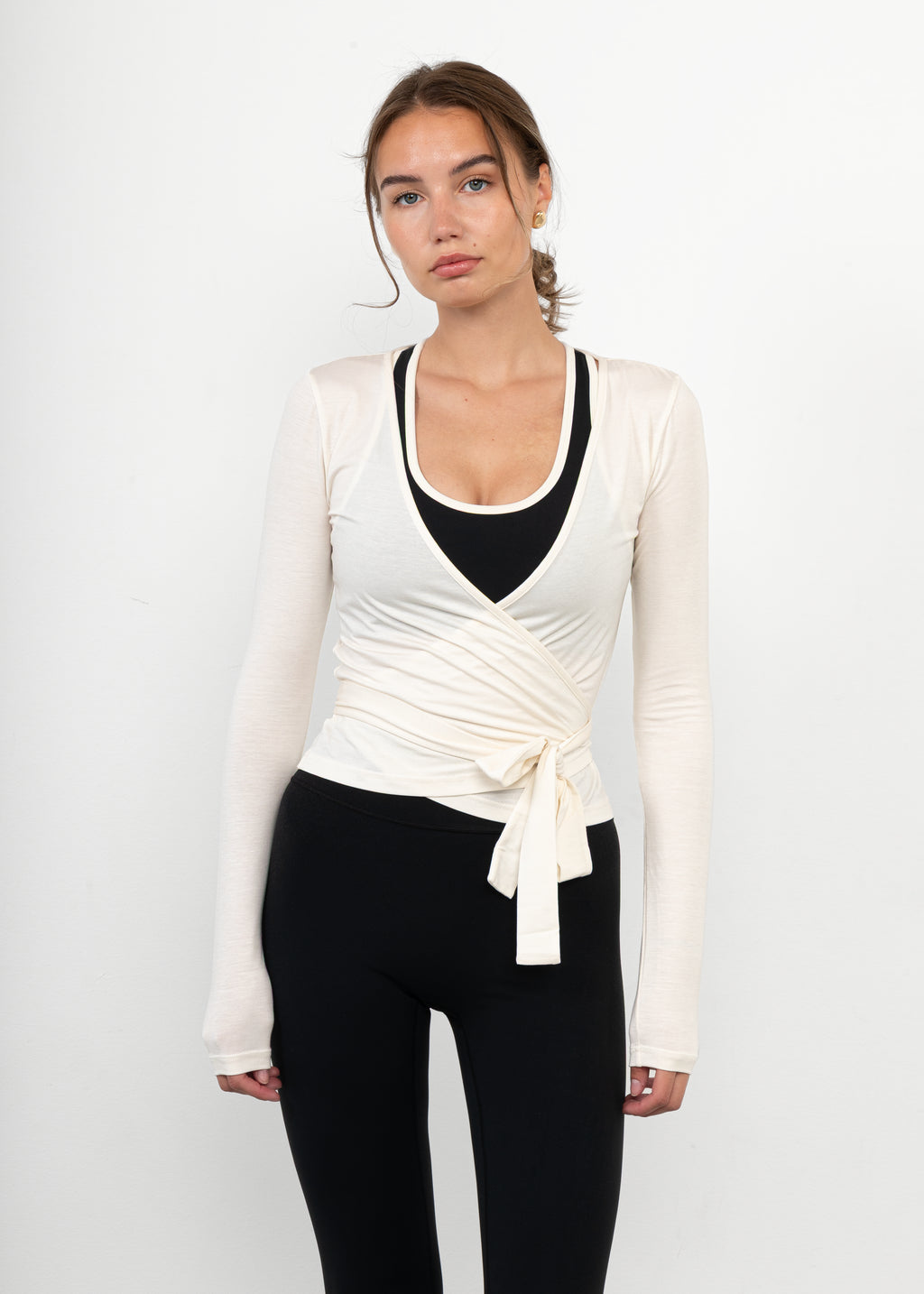 Ballet Wrap Top Cream