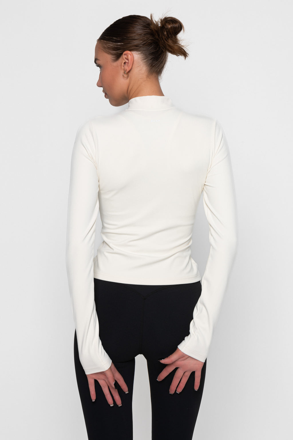 ZIP JACKET - CREAM/BLACK