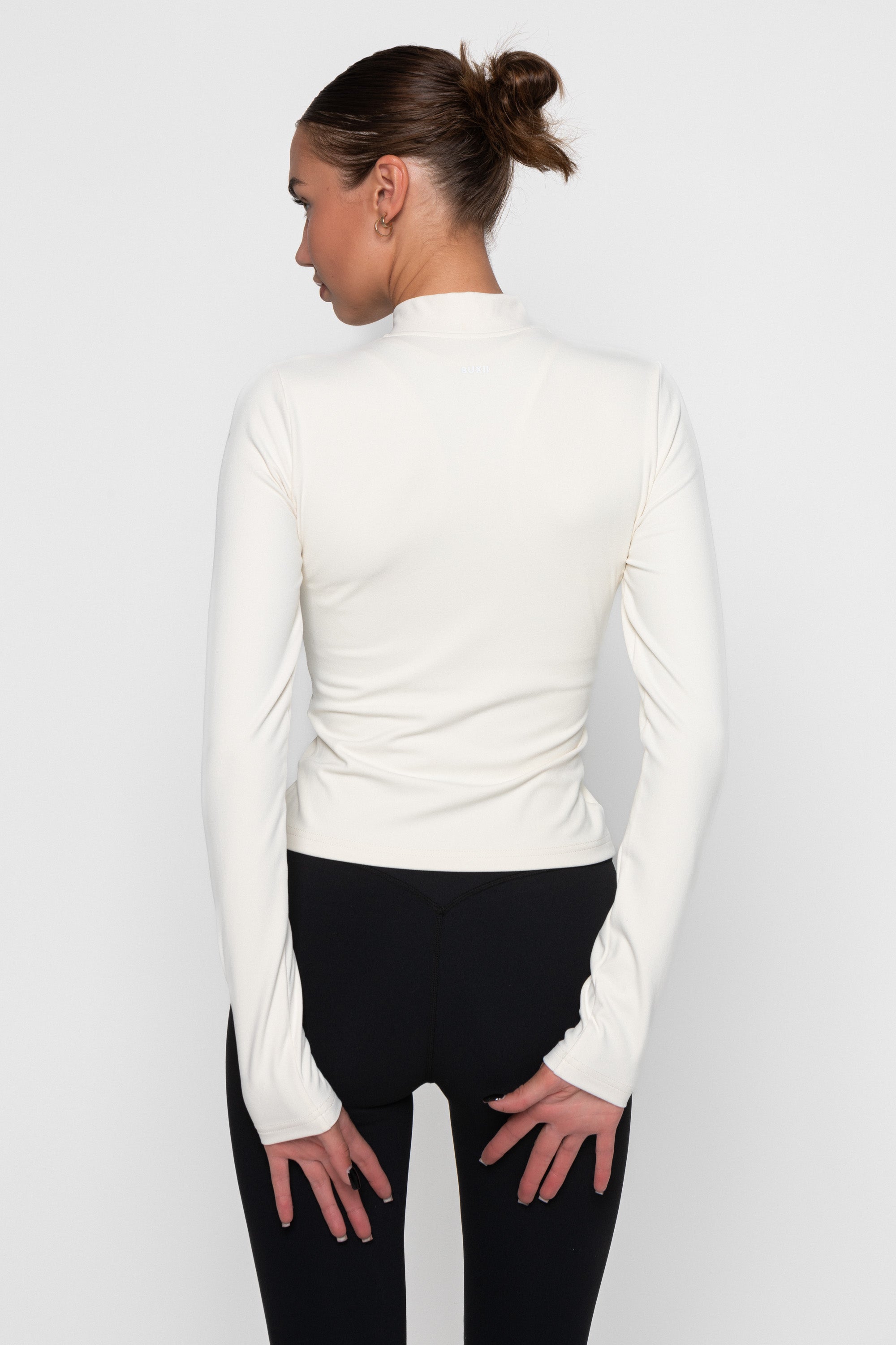 ZIP JACKET - CREAM/BLACK