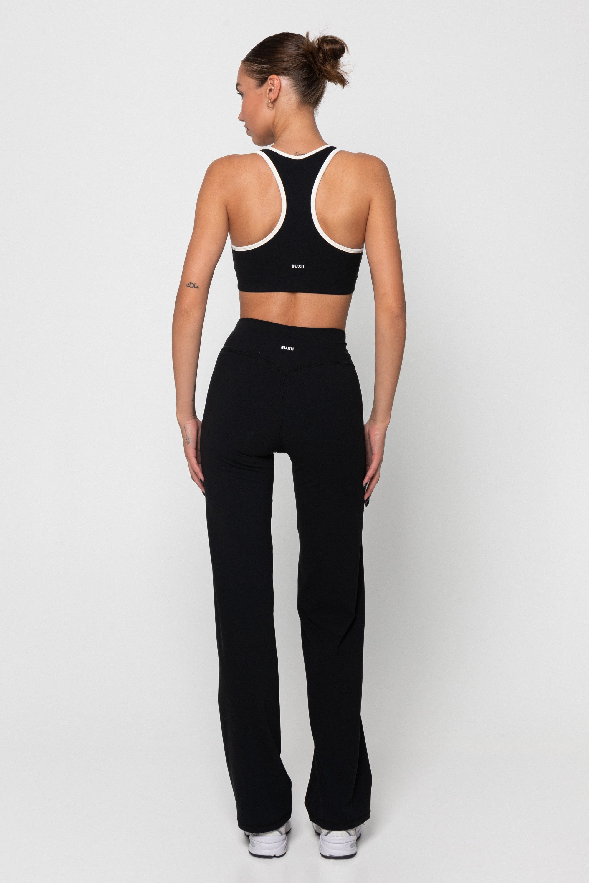 ACTIVE BRA - BLACK/CREAM
