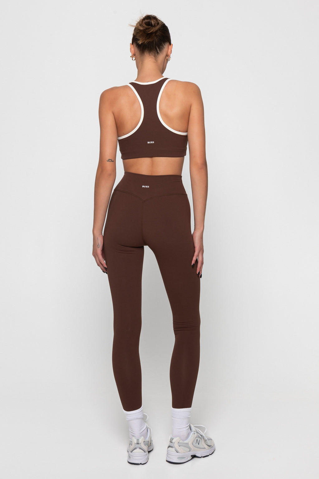 ACTIVE BRA - CHOCOLATE/CREAM