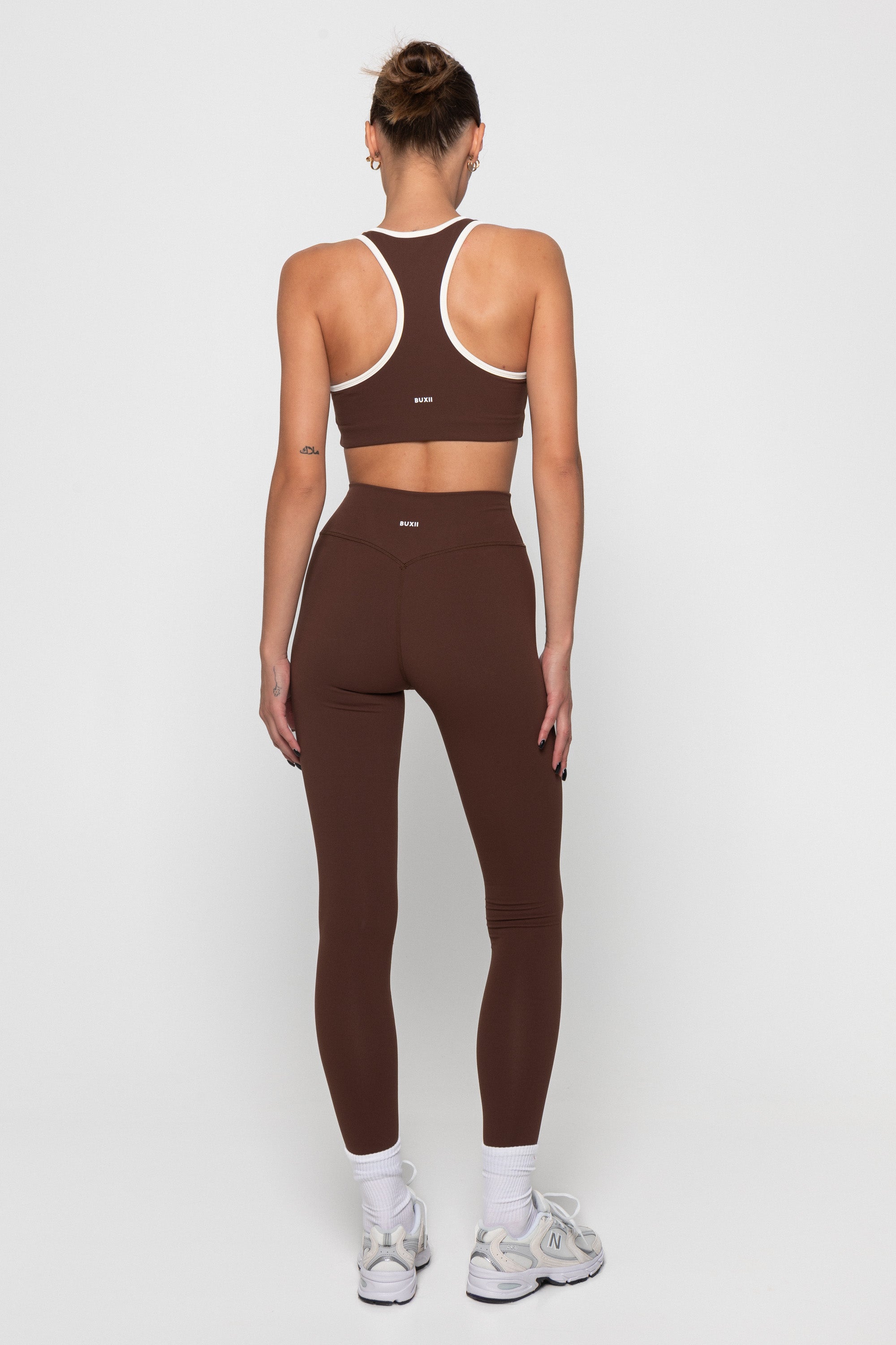 ACTIVE BRA - CHOCOLATE/CREAM
