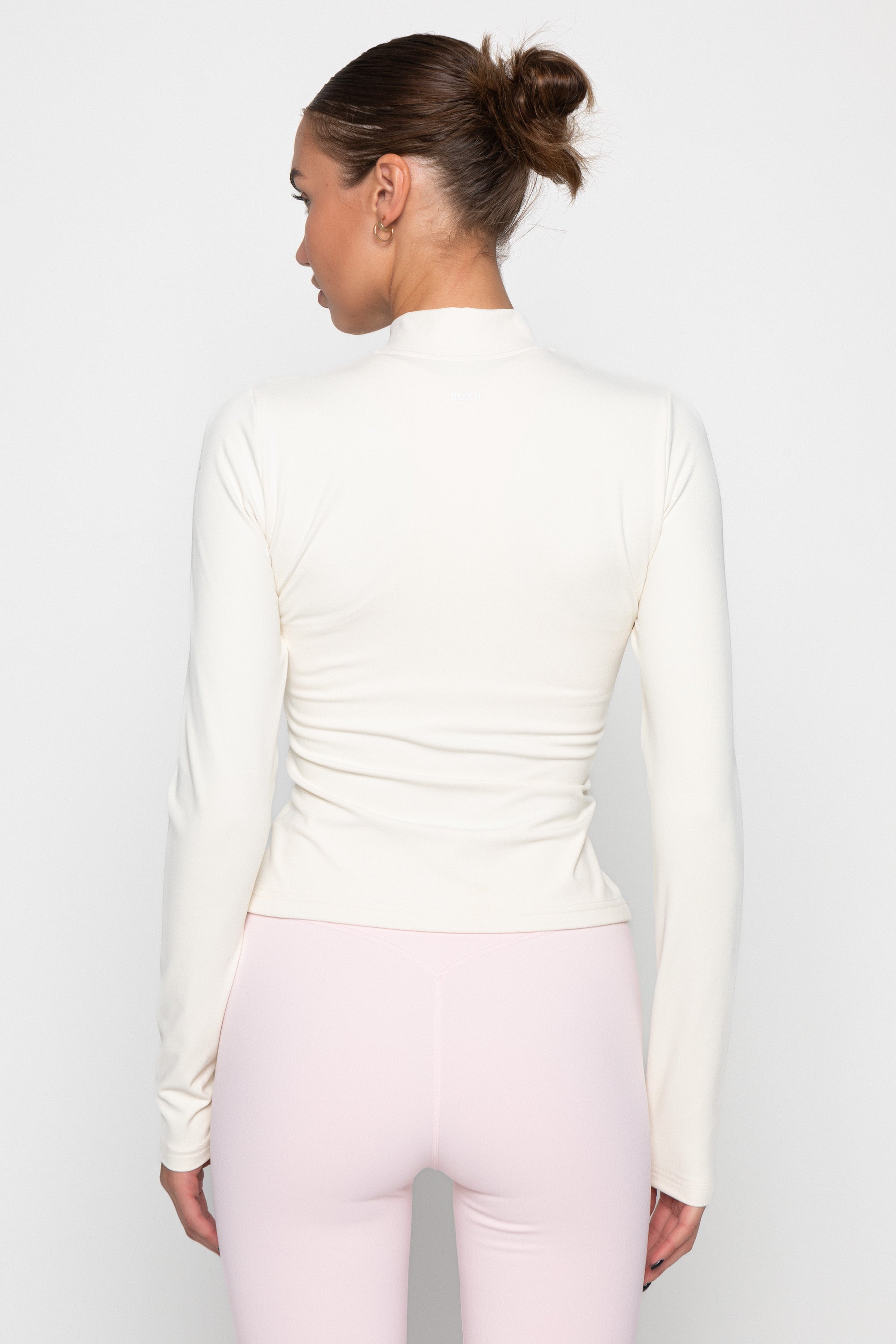 ZIP JACKET - CREAM/SOFT PINK