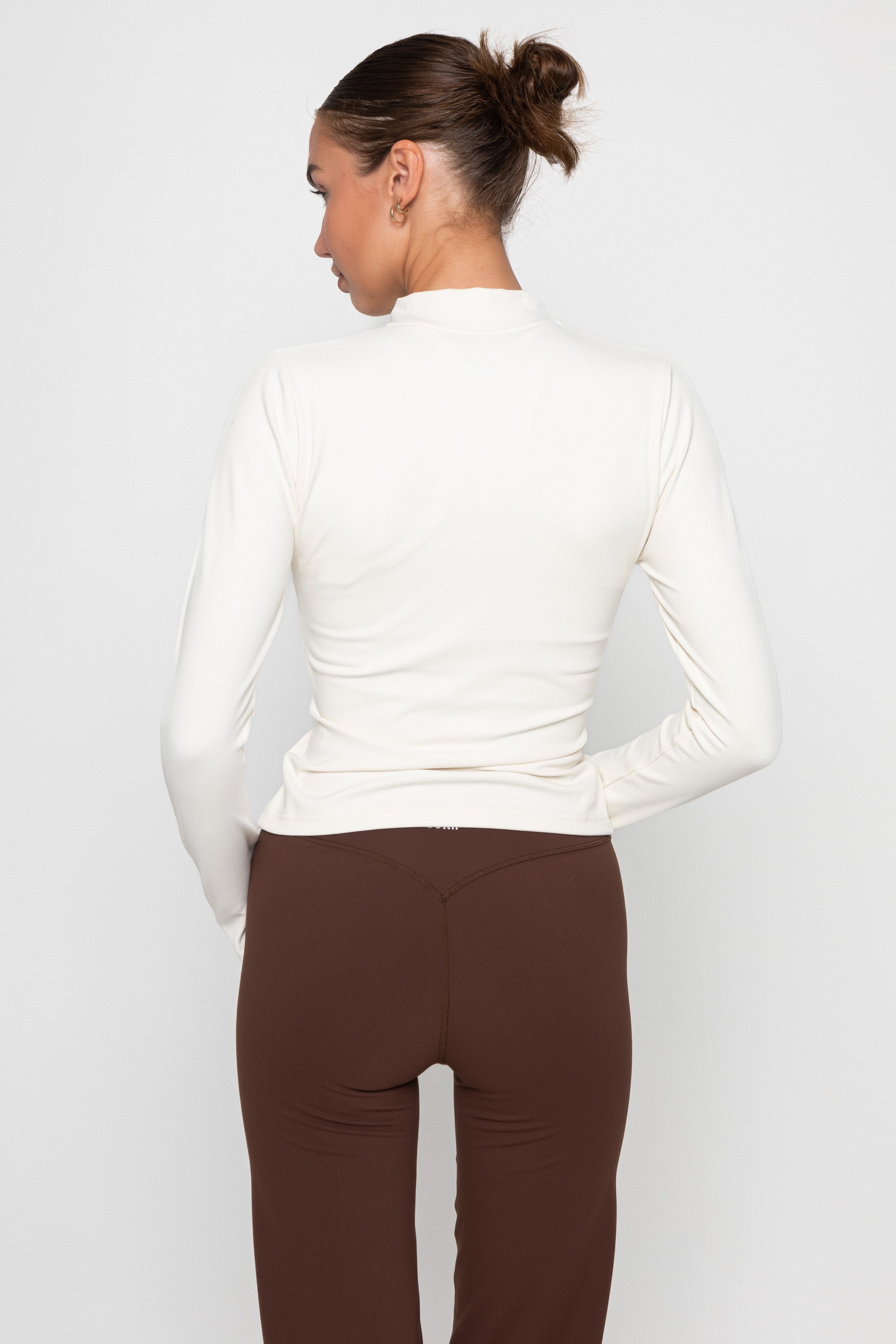 ZIP JACKET - CREAM/CHOCOLATE