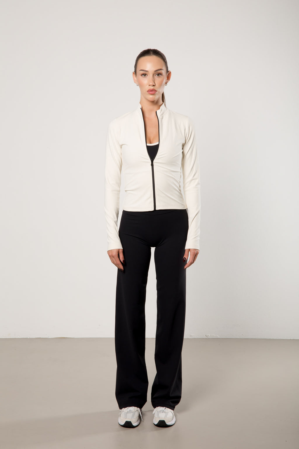 Zip Jacket CREAM/BLACK