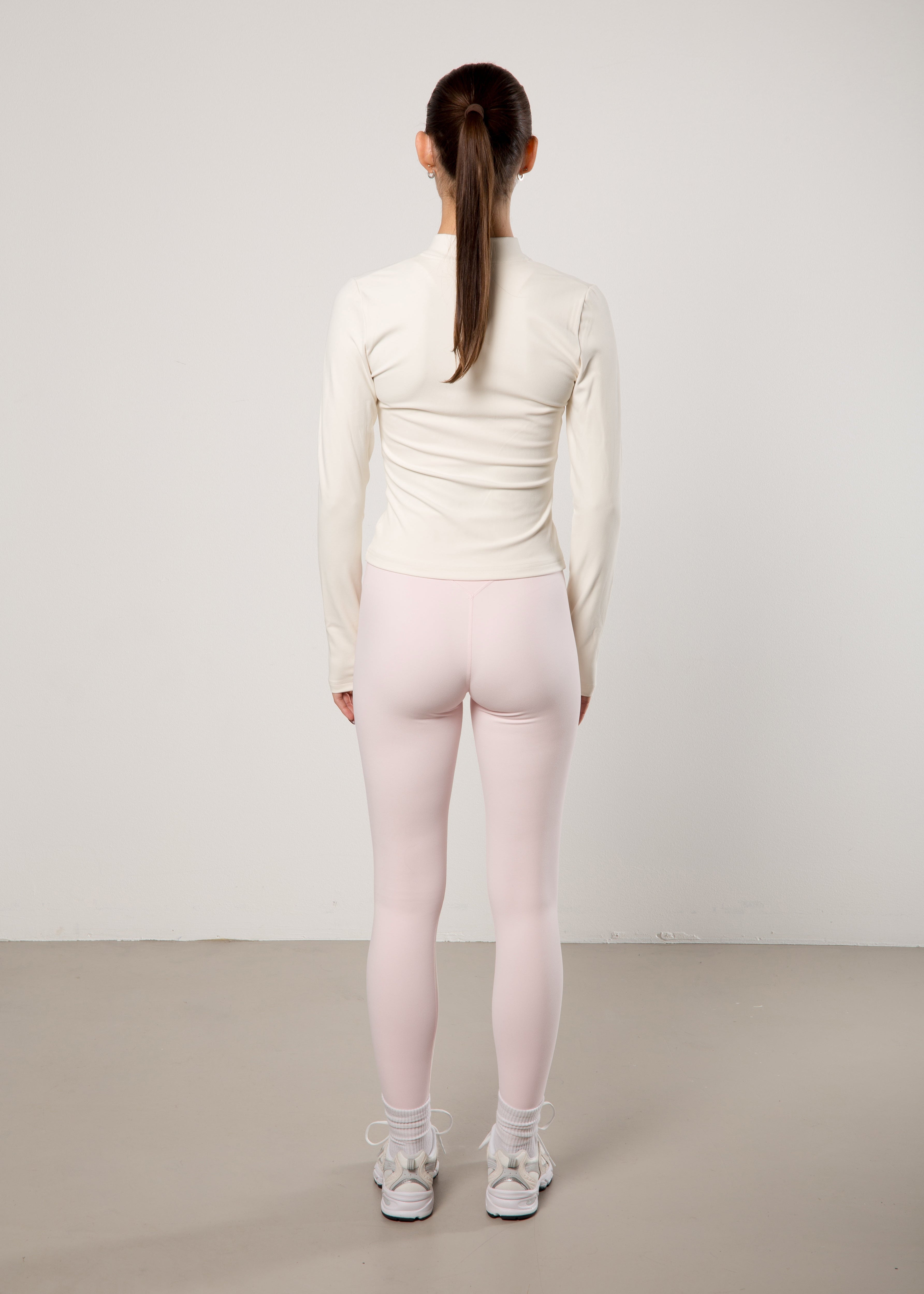 zip jacket - cream/soft pink
