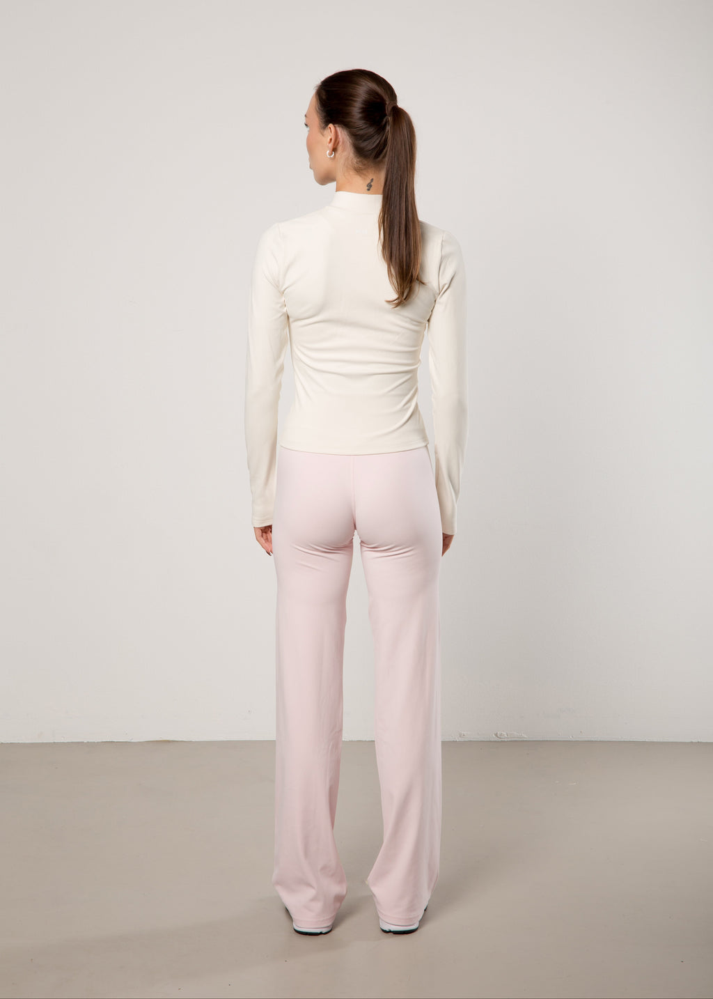 straight leg pants - soft pink