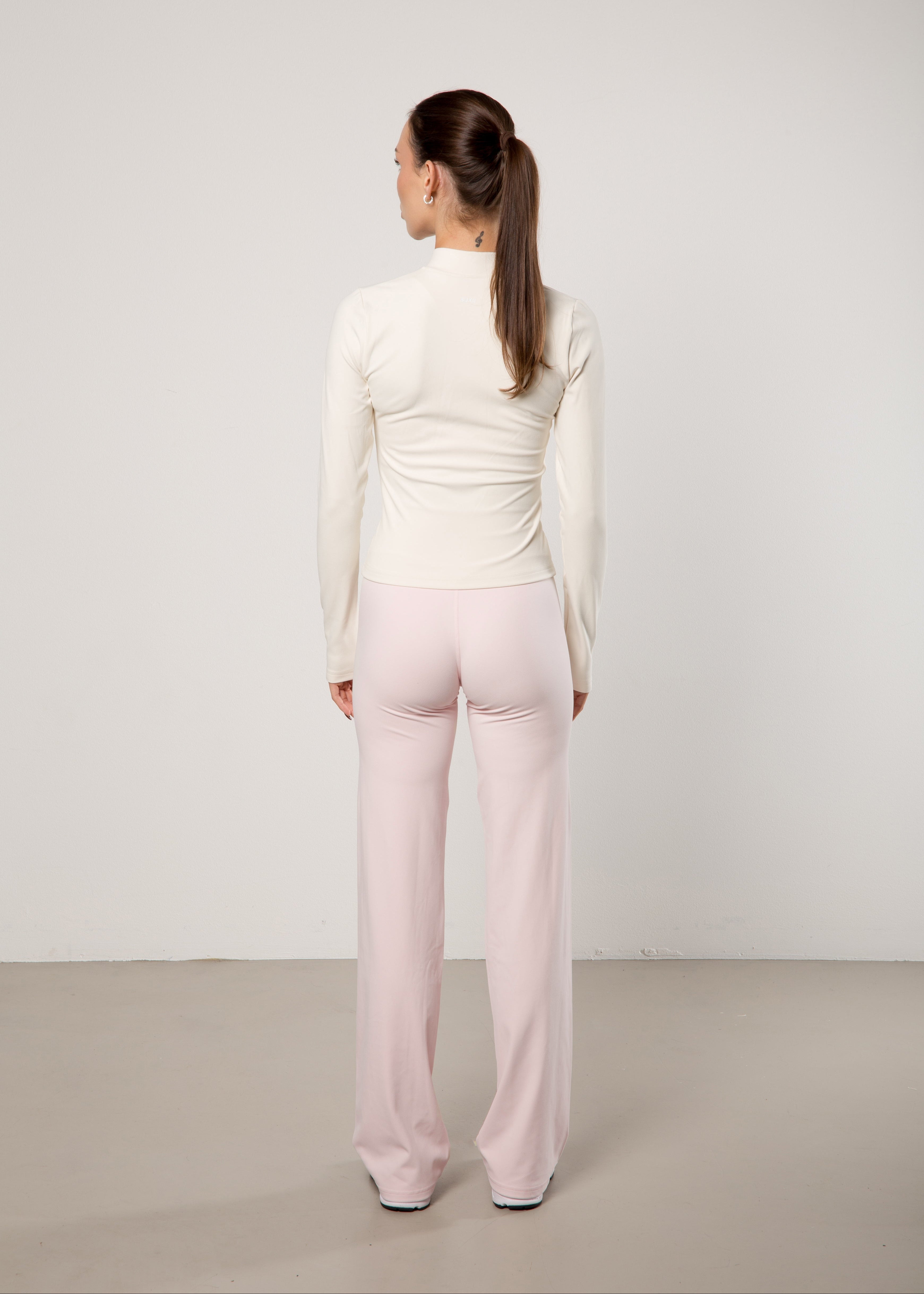 straight leg pants - soft pink